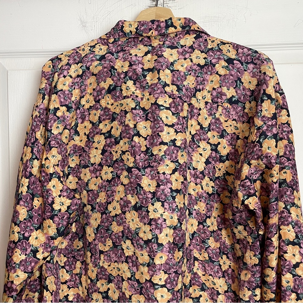 Floral 100% SILK 90s Shirt